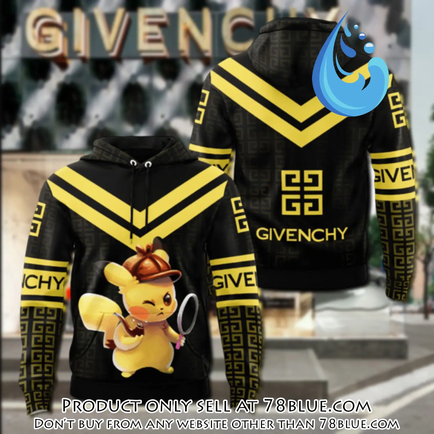 Givenchy pokemon unisex hoodie luxury brand gifts  jh2070 78b0425424